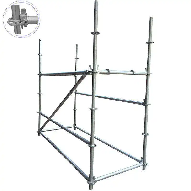 Международные стандарты Layher Ringlock система строительных лесов Q345 горячеоцинкованная стальная кольцевая Блокировка