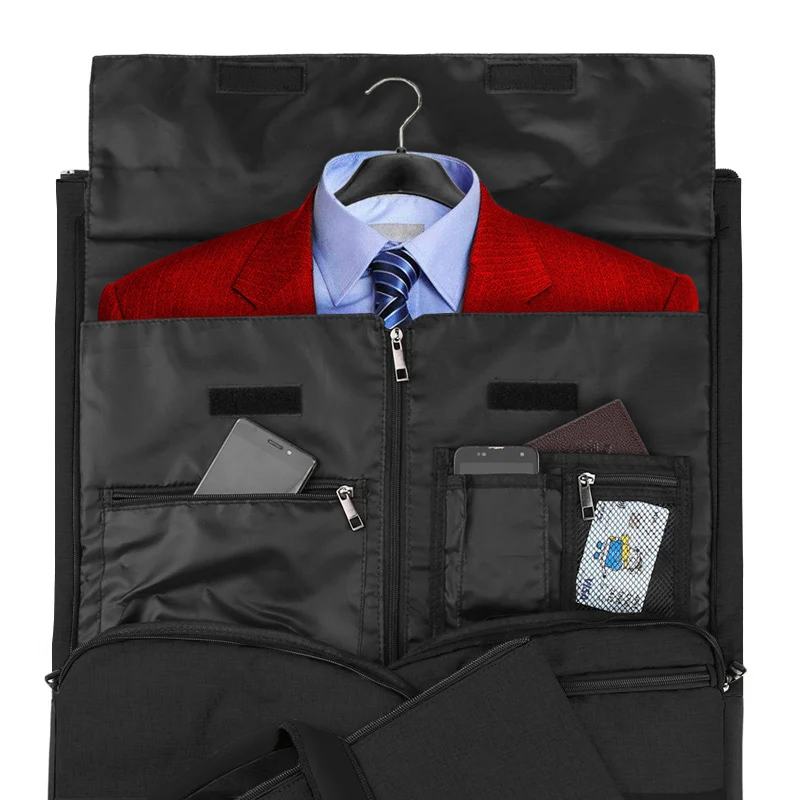 Wholesale Multifunction Waterproof business Travel Shoulder Convertible Duffle Custom Foldable Suit Cover Garment Bag