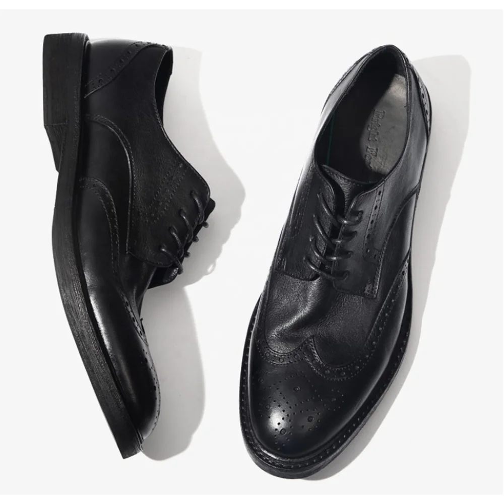 Handmade Classic Italian Man Genuine Leather Dress Shoes Retail and Wholesale Shoes Men Formal