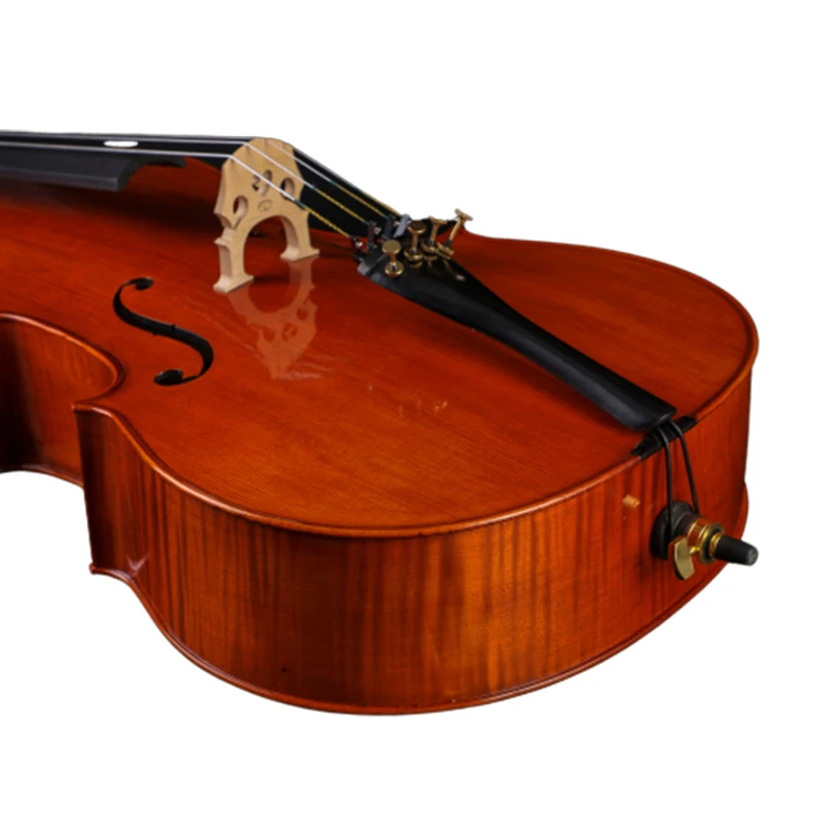 Shine color size 4/4 Flamed Solidwood Cello for professional use
