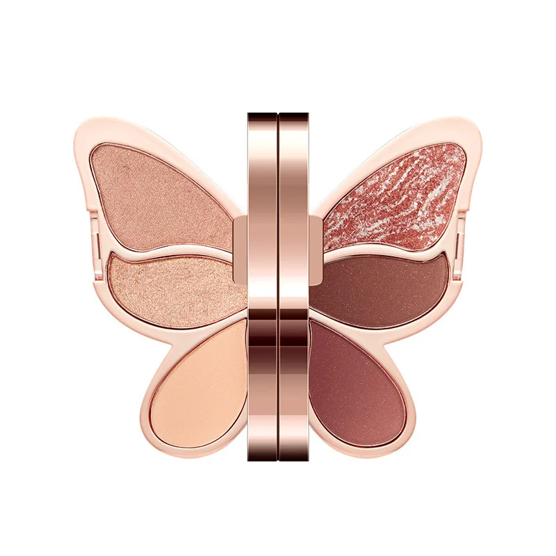 Hot Selling Eye Makeup High Quality Own Brand Girl Makeup Palette Matte Pearlescent Butterfly Shape Eyeshadow Factory Outlet