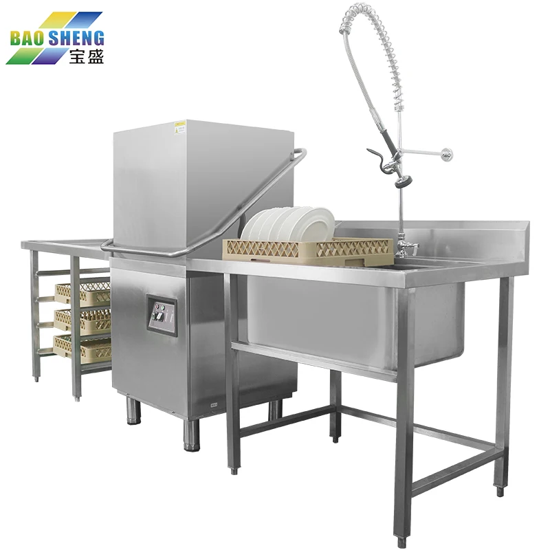 Oem/odm Full Automatic Industry Commercial Conveyor Dishwasher For 300~500 People Use tunnel dishwasher