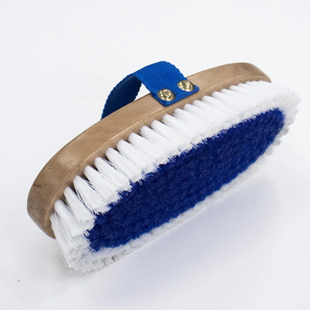 Factory Wholesale Wooden Body Brush for Horse and Pet Care Classical Design