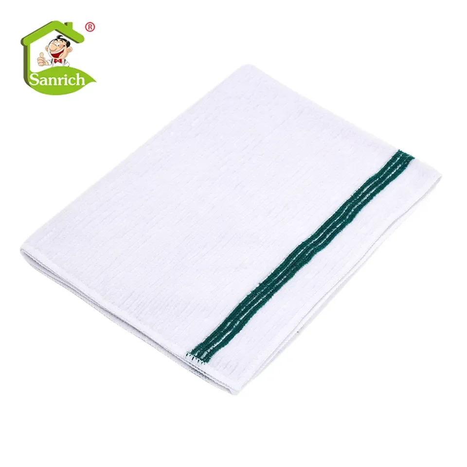 Soft Lint Free White Microfiber Kitchen Towel Dish cloth High water absorption microfiber cloth