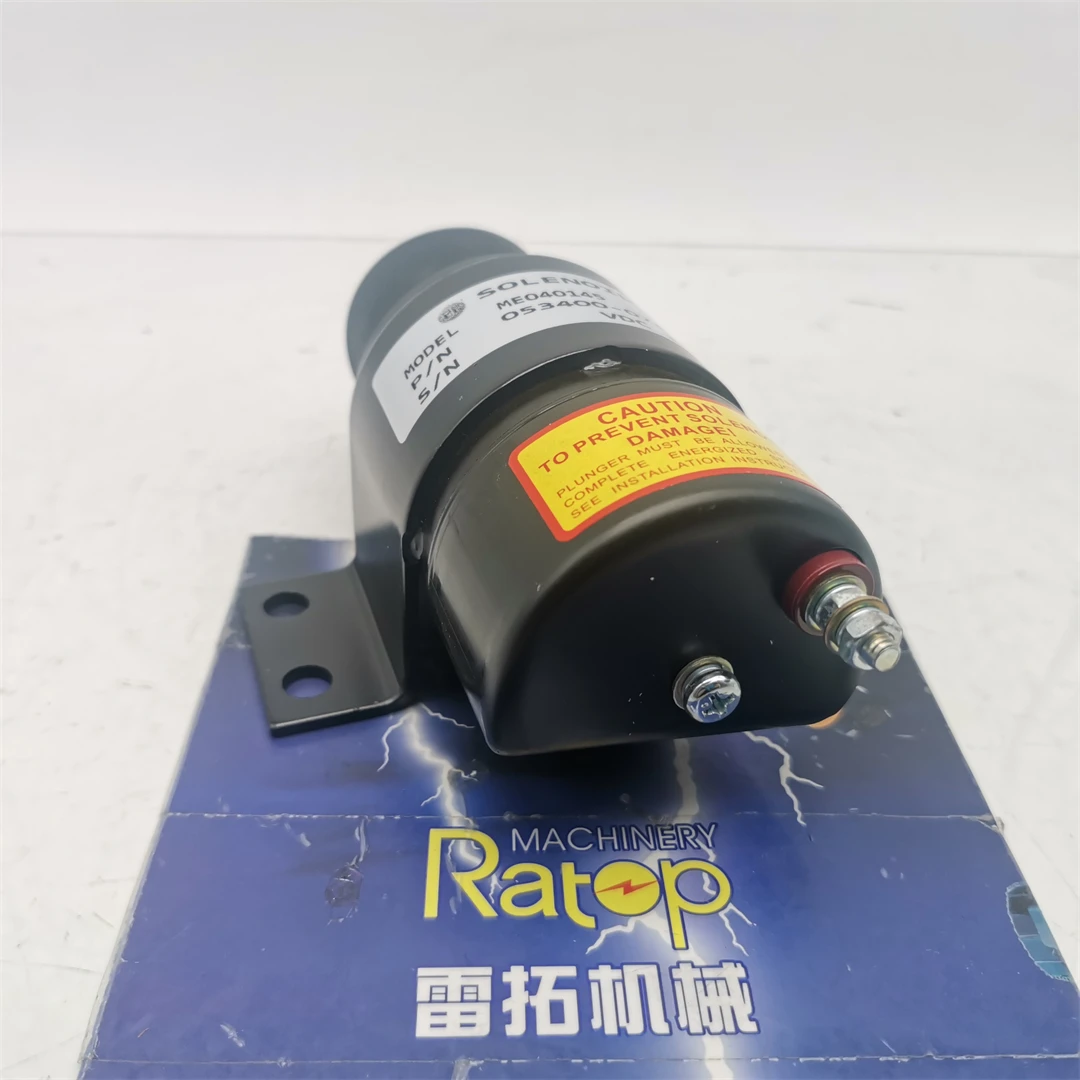 Stop solenoid ME040145 053400-73500 for Excavator HD800 HD900 HD250 HD450