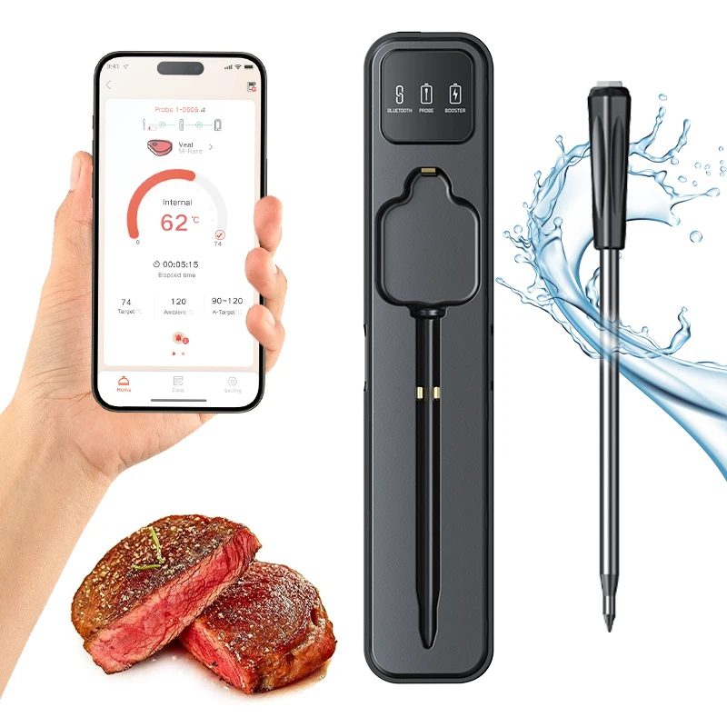 china oem with app timers probe electronic wireless digital meat bbq thermometers household thermometer for kitchen food cooking