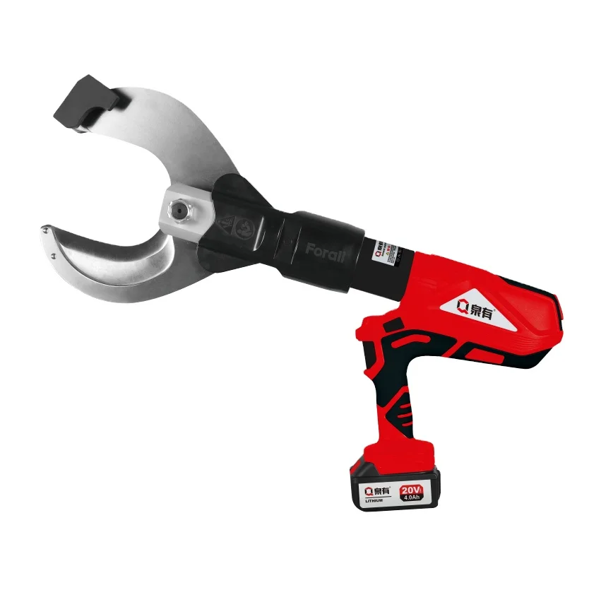 QUANYOU QY-Y120C cordless cable cutter hydraulic electric wire cutters 250KN 120mm Rechargeable Electric Hydraulic Scissors