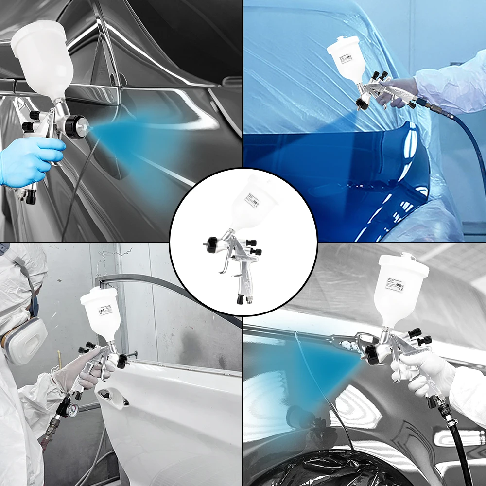 RONGPENG R807 Atomization Pneumatic Car Auto 1.3mm Air Aluminium Paint Coating Undercoating Hand Tools Air Color Spray Gun