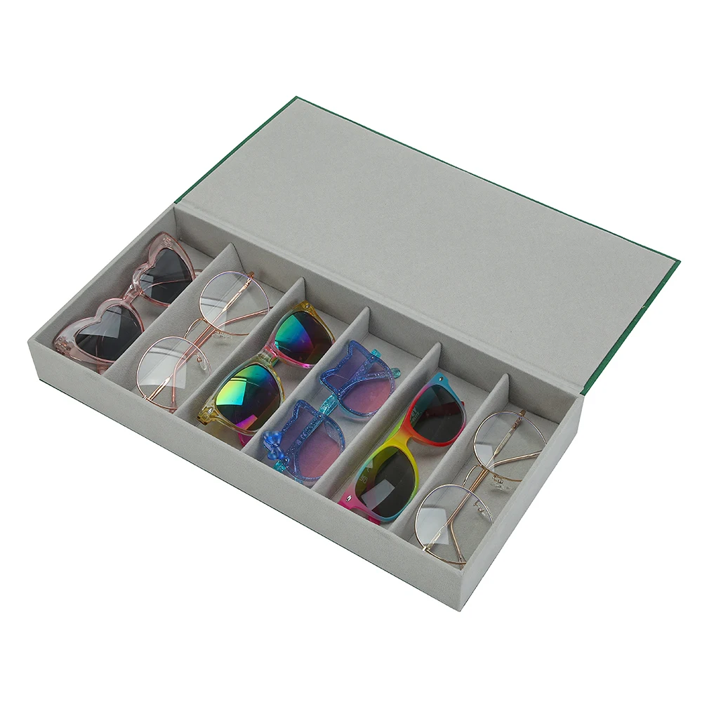 Custom Sunglasses Storage Case Eyewear Organize Box 3 6 Slots Box Spectacle Display Tray
