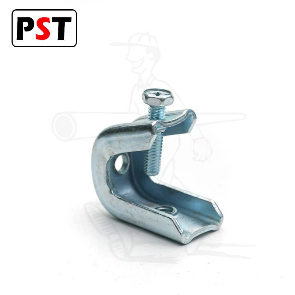 Stamped universal Steel Beam Clamp Used with Conduit Hangers, Bridle Rings and Threaded Rod