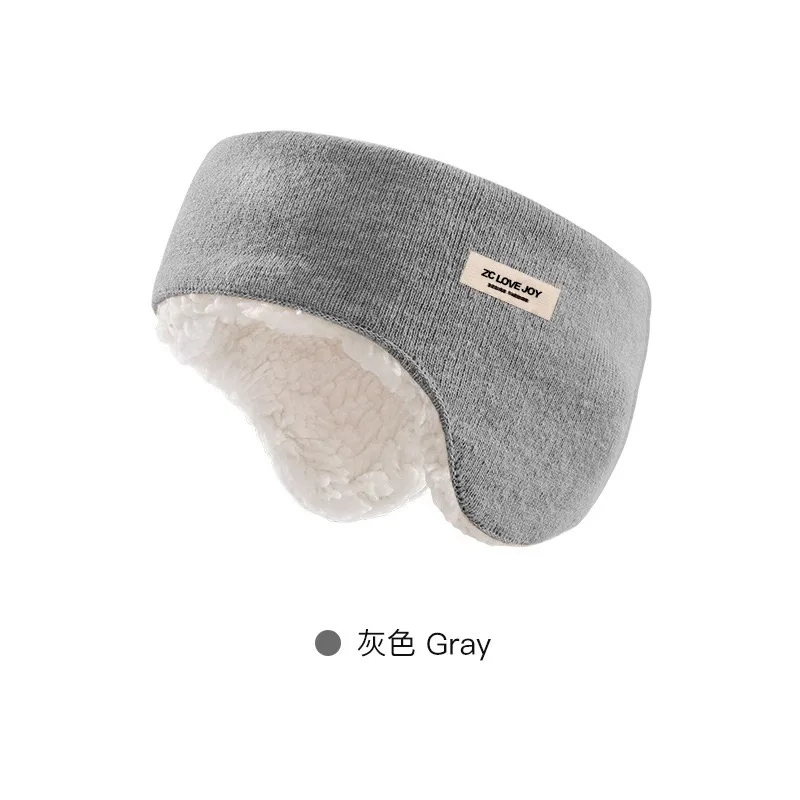 Autumn and winter new letter embroidered ear muffs for outdoor cycling cold proof plush dual-use sleep goggles for adults