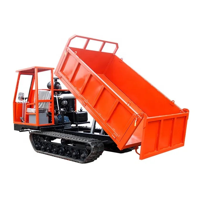 2 ton 4 ton 6 ton Mini Track Dumper Crawler Carriers Dump Tracked Rubber