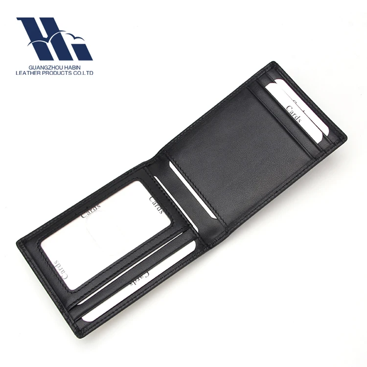 Leather Credit Card Holder ID Card Wallet with Money Clip