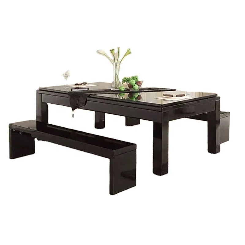 Factory Direct Supply Indoor Outdoor Family Dinner Solid Wood Sport 9ft 8ft 7ft Dining Pool Table With Dining Top