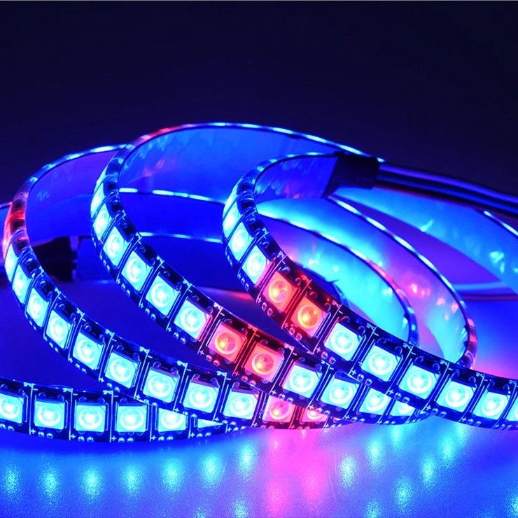 144leds WS2812B RGB Led 5V Programmable 5050 LED Strip Digital Individually Addressable Magic