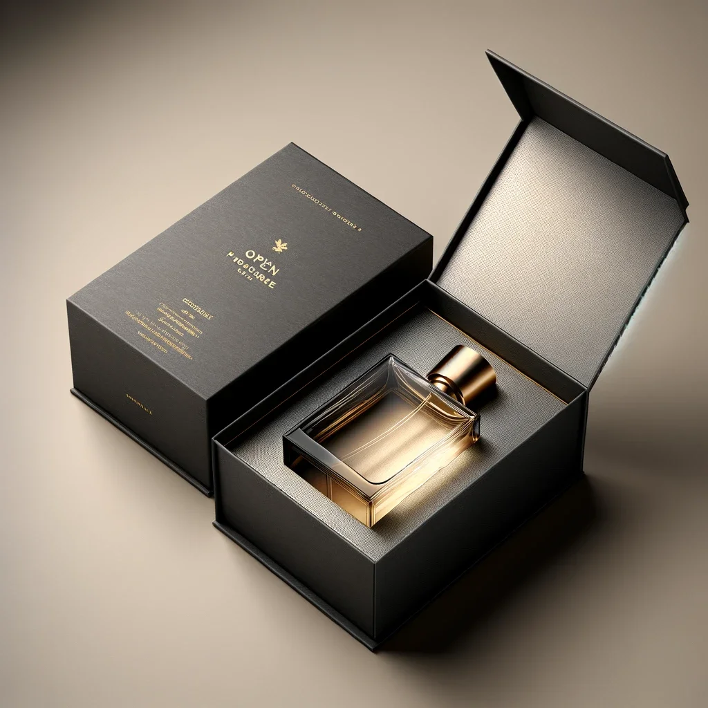 Custom Luxury Rigid Cardboard Perfume Gift Box Cosmetic Perfume Recyclable Magnetic Packaging Box