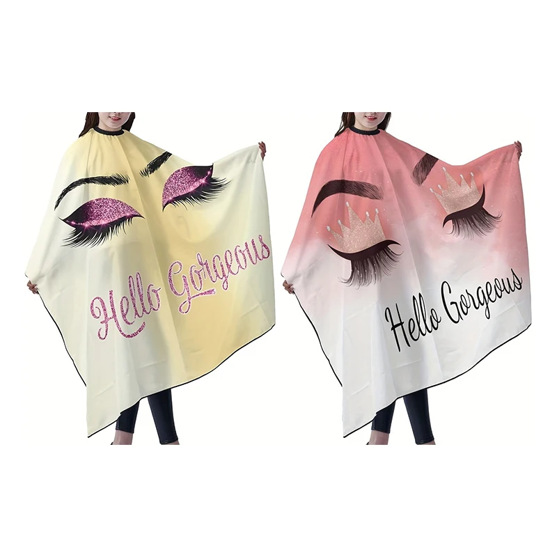Professional Glitter Eyelash barber hairdressing cape Salon Apron Durable Hair Cutting Cape Hair Styling tools for home use