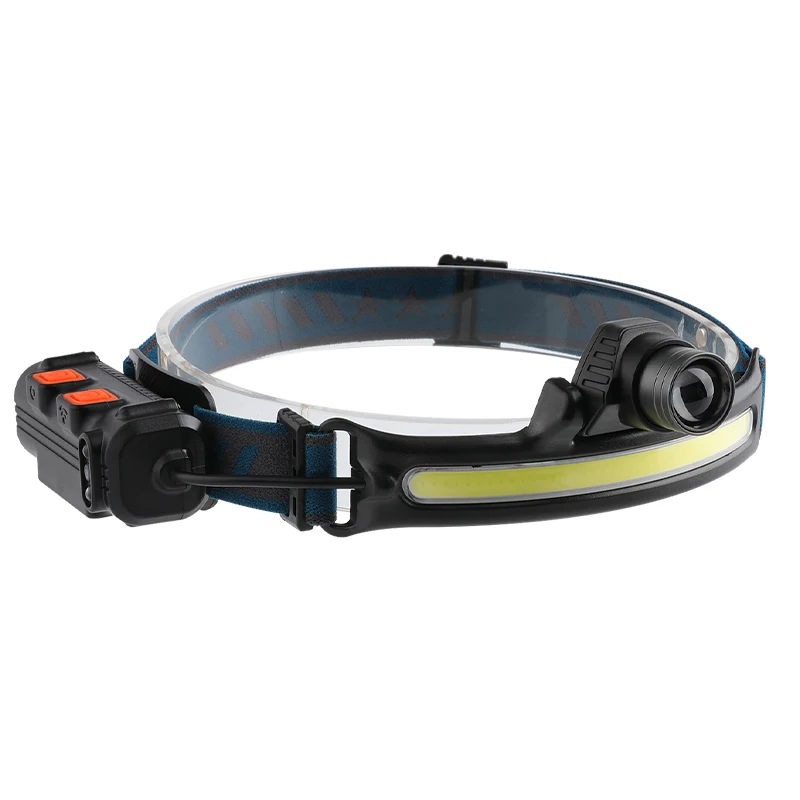 350LM COB LED Headlamp Motion Sensor Headlight with Built-in Battery Flashlight USB Rechargeable Head Lamp Torch Work Light