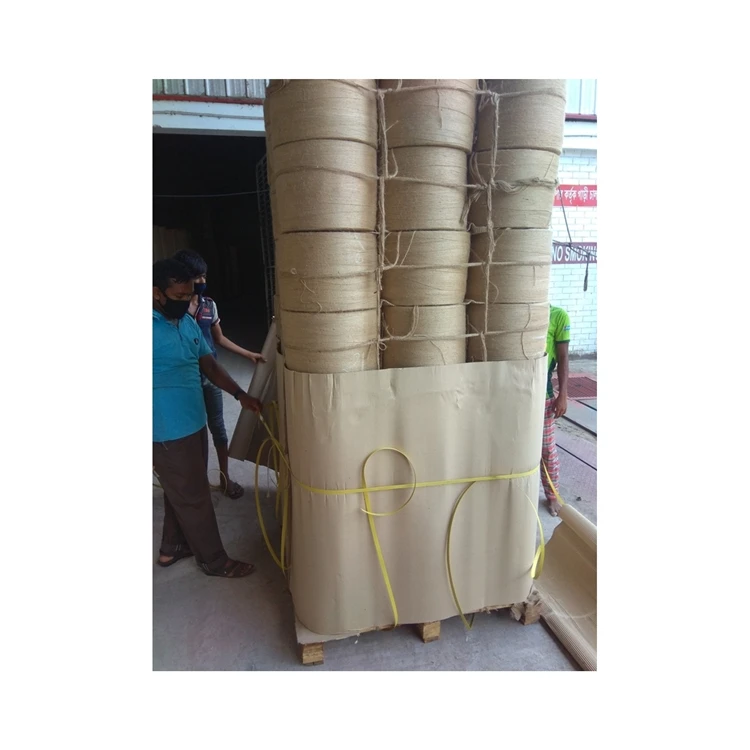 High quality wholesale natural color reusable breathable sustainable jute yarn for roof insulation material