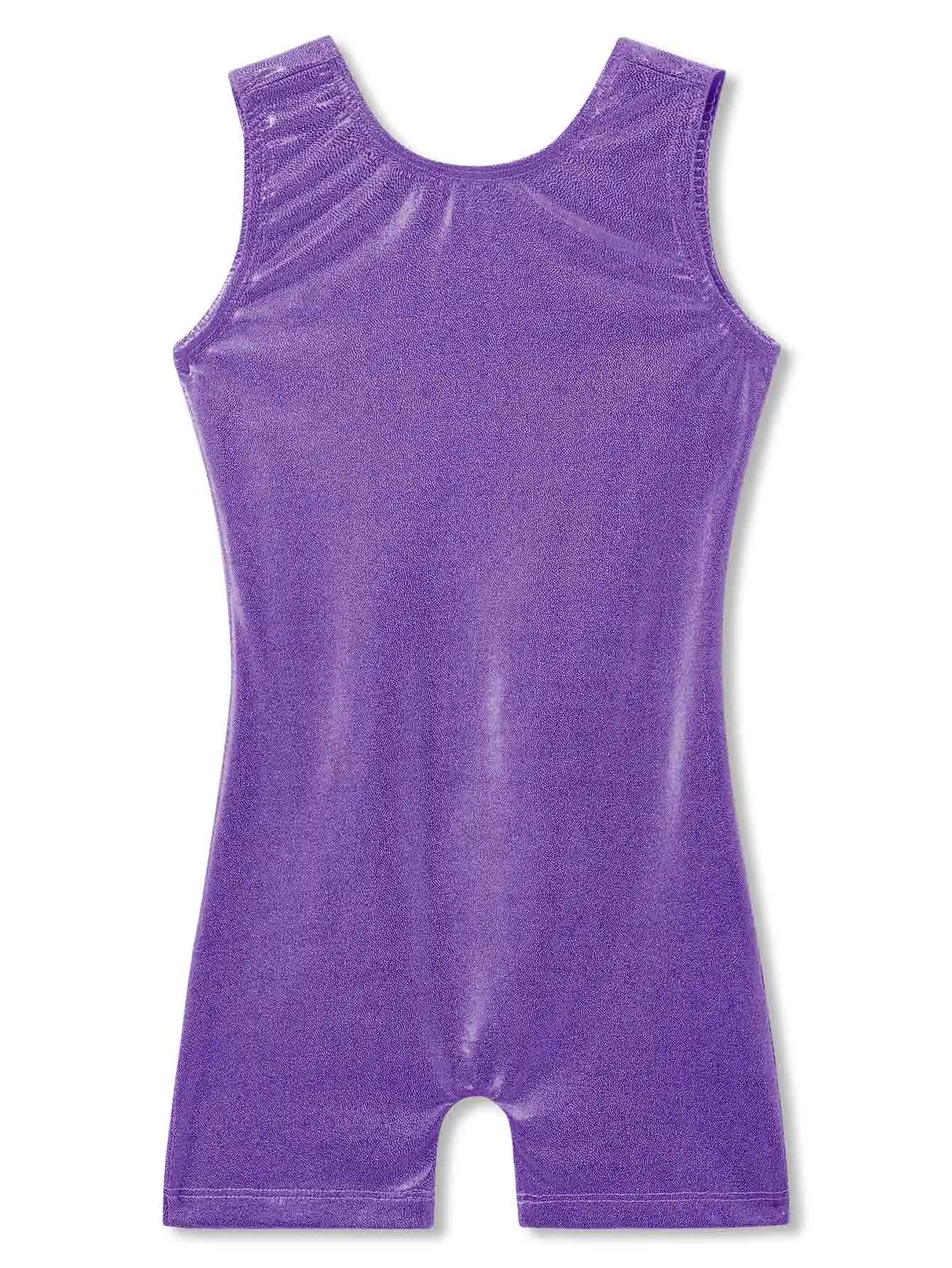 New Design Shiny Short Unitard Girls Gym Ballet Leotards Hot Sale Stage Performance Costumes Leotards