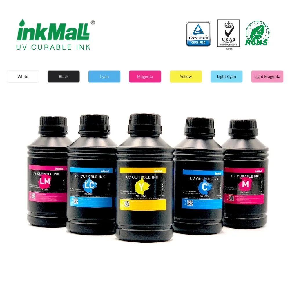 500ml Excellent Fluency LED UV ink for Epson V540 TX800 XP600 UV inkjet printer ink