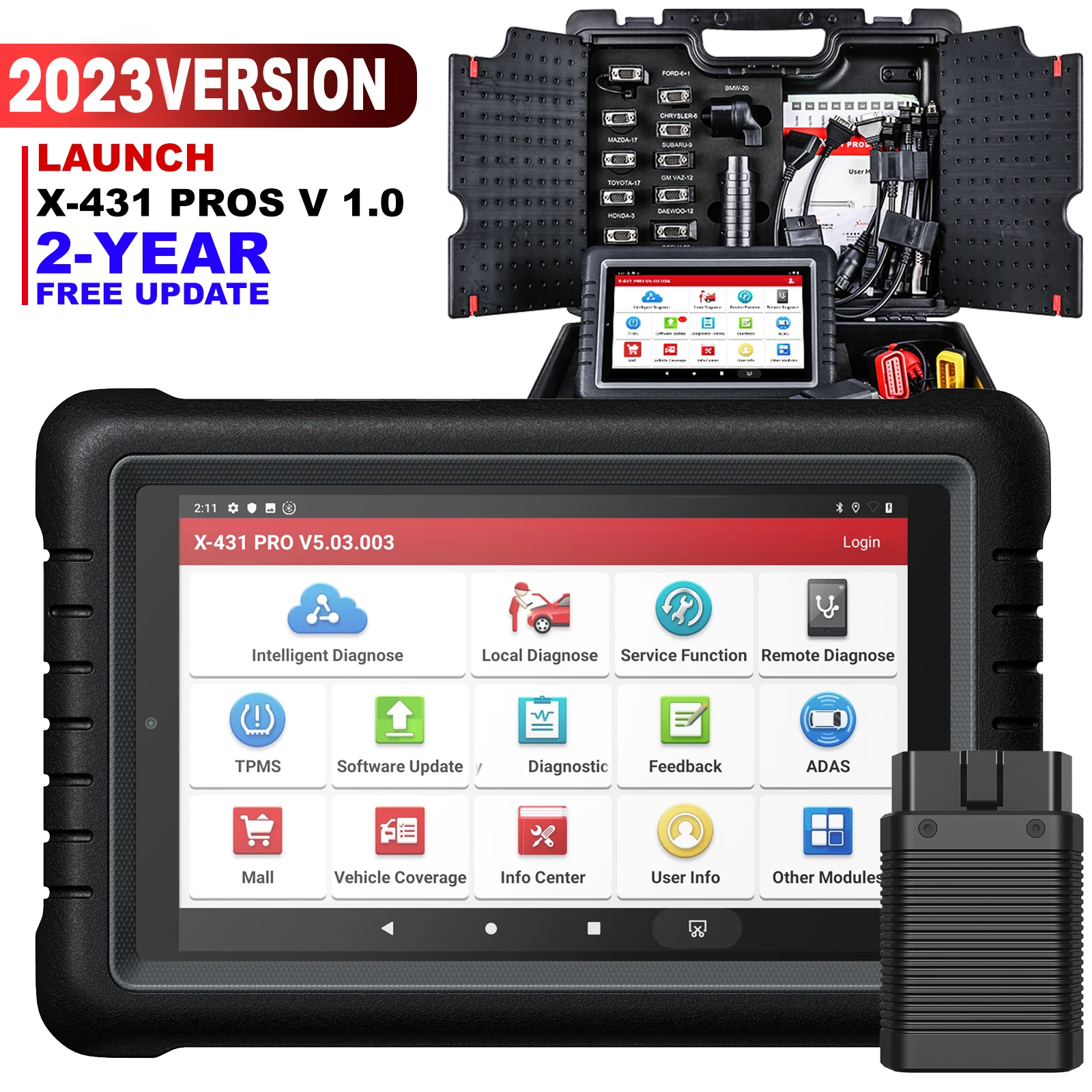 100% original launch pros v 1.0 v1.0 x431 x-431 x431v v8 x 431 v4 support with TSGUN TPMS automotive diagnostic tool car scanner