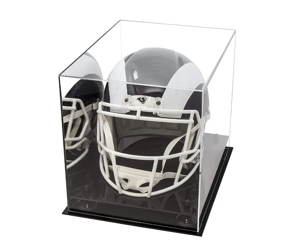 NFL FULL SIZE FOOTBALL HELMET TEAM COLOR BASE ACRYLIC DISPLAY CASE