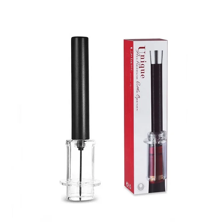 Top Selling Products 2023 Men Accessories Manual Plastic Wine Opener Pump Air Pressure Cork Remover