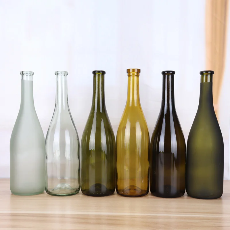 Custom empty 500ml 750ml absolut whisky liquor hot vodka brandy frosted wine glass bottles for vodka