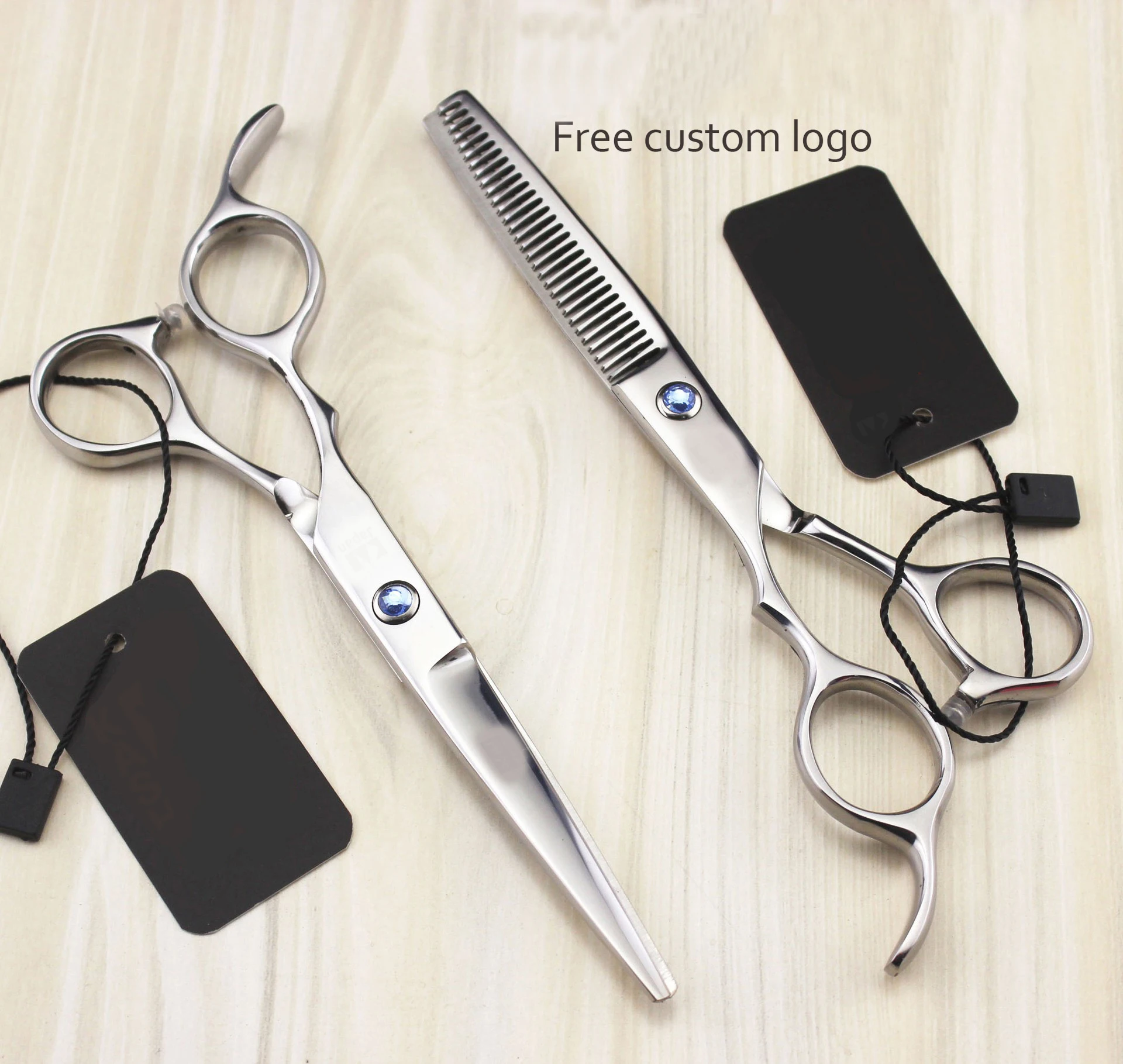 5.5/6.0 inch FML-08 left handed new fashion design beauty barber scissors brush combs  hair scissors