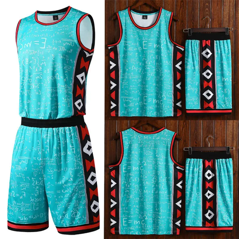 Oem Basketball Clothes Shirt Vests Team Embroidery Patch Fashion Design Custom Mens Teal Reversible Basketball Jersey Shirt