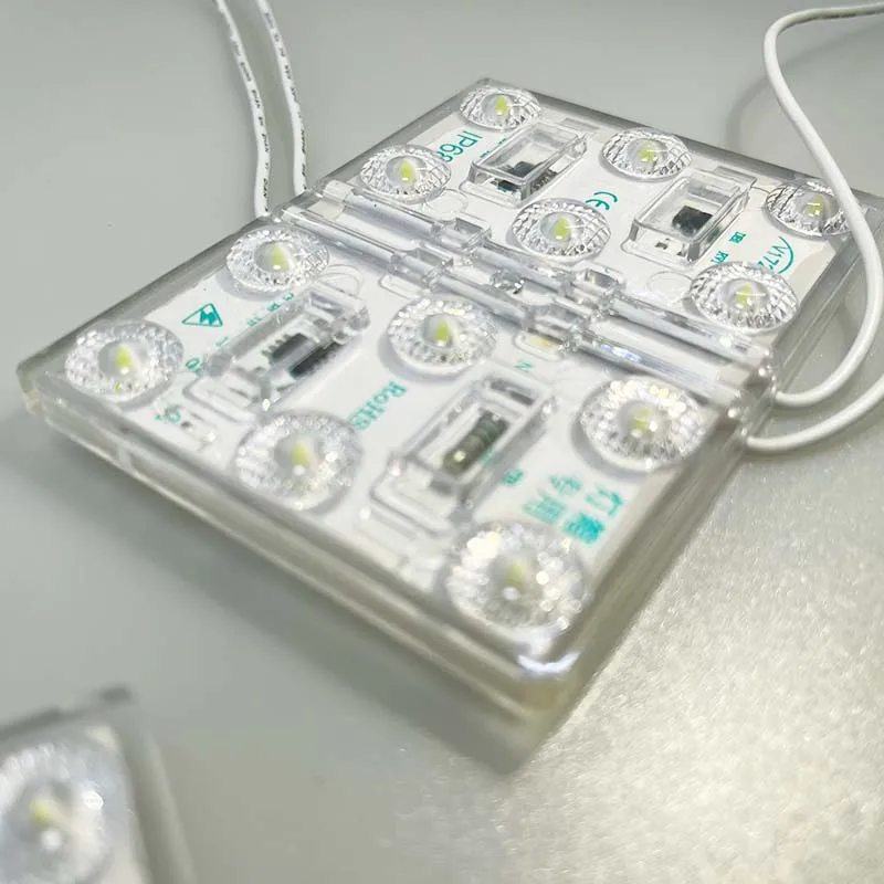 AC Lossless Blockchain LED module 220v 110v 3030 Smd With lens waterproof IP68 Special for lightbox