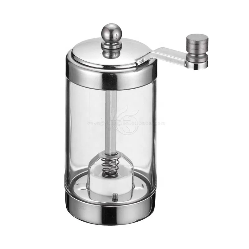 Stainless Steel Salt and Pepper Mill Shakers Herb Grinder New Product Kitchen Accessories Glass Salt Pepper Mill Set