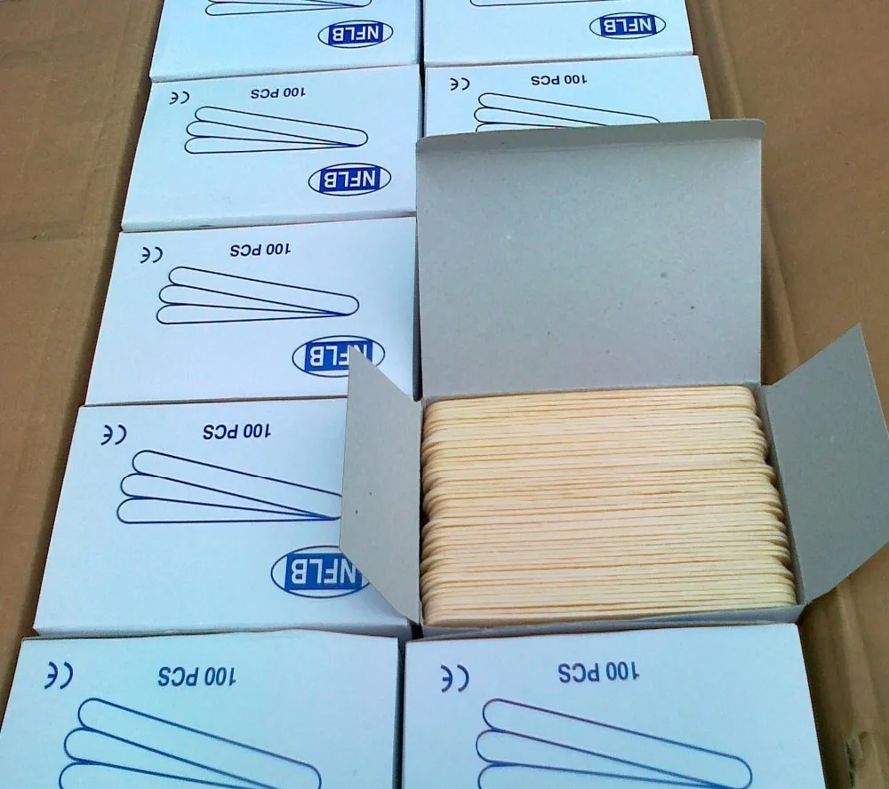Wholesale factory price high quality  medical disposable tongue depressor for oral examination with box