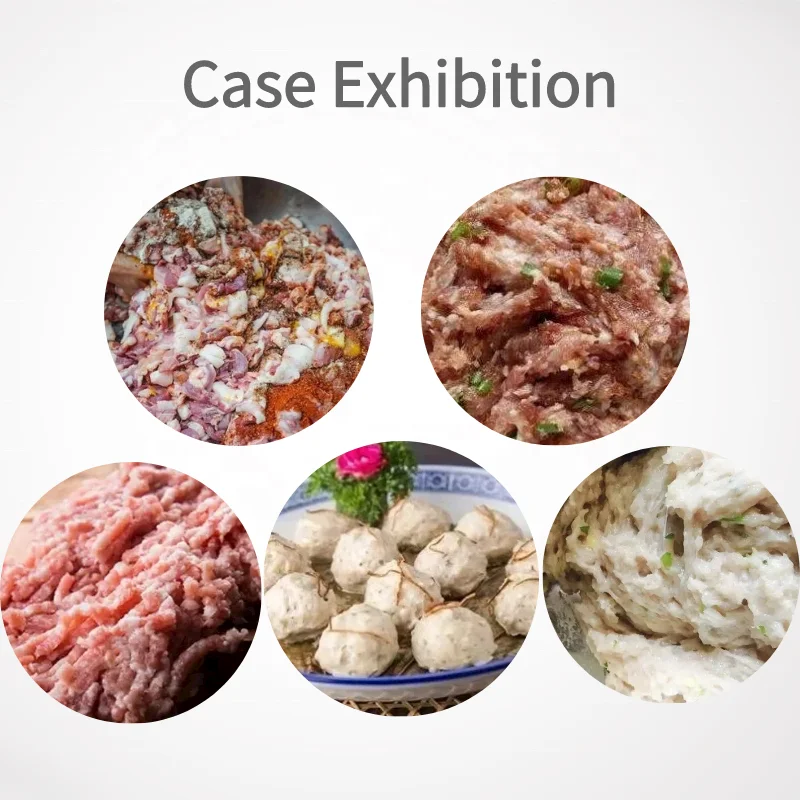 Qiangda Customized Dried Pepper Grinding Production Meat Bowl Cutter Mixer Chopper Machine