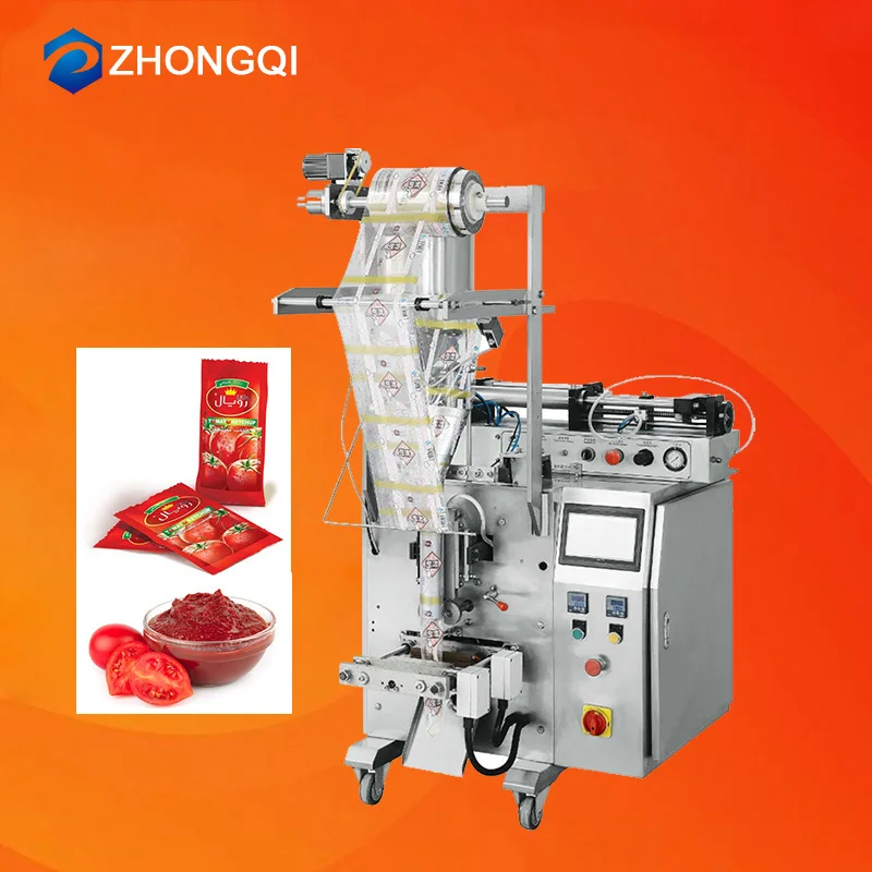  Semi Automatic Small Sachet Plastic Bag Liquid Pouch Filling Paste Honey Ketchup Chili Tomato Sauce Packaging Machine for 500
