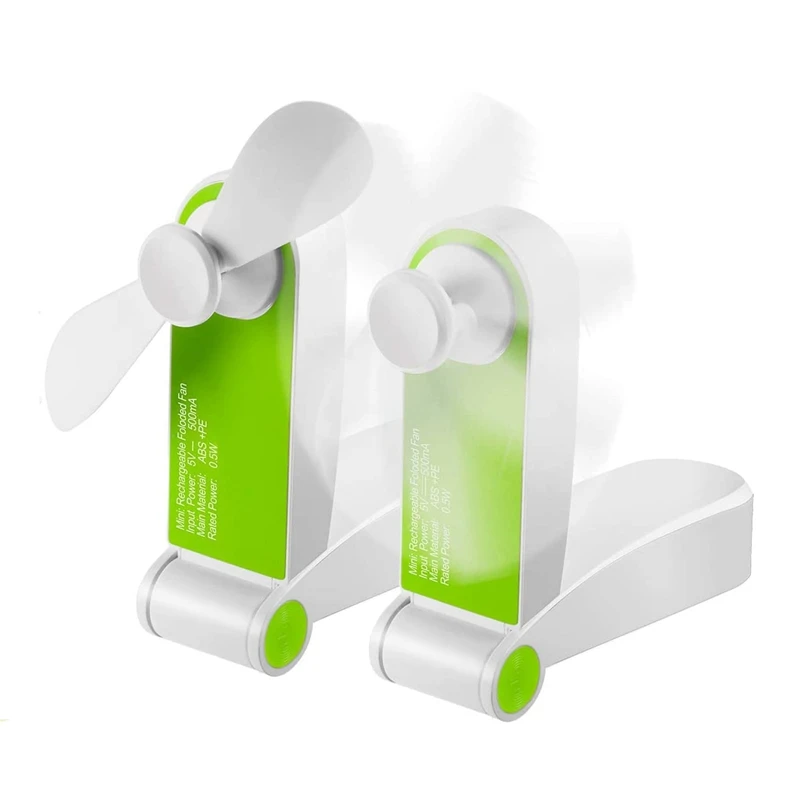 2020 портативный складной мини перезаряжаемый охлаждающий ручной вентилятор с зарядным кабелем USB Электрический