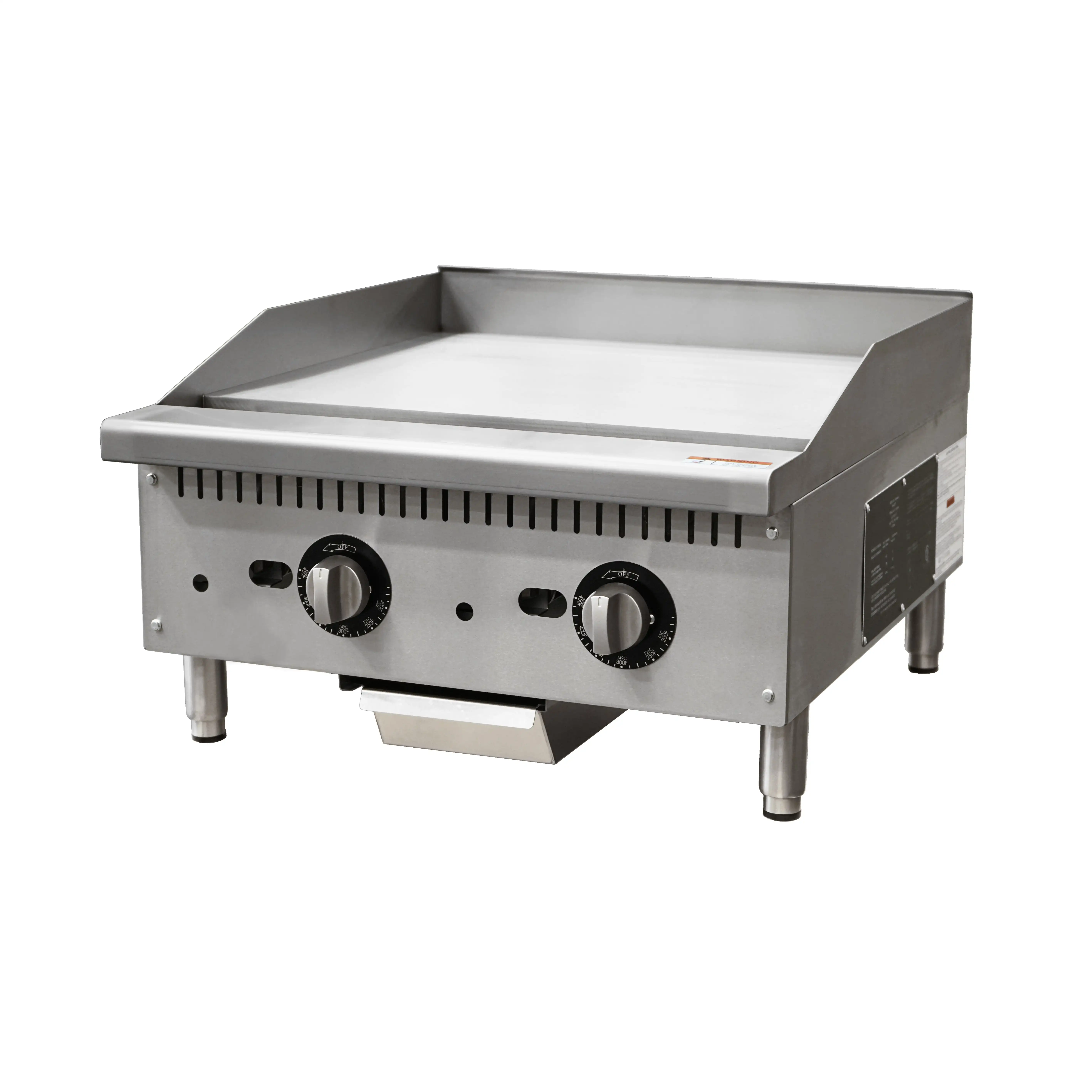 Portable Street Food Griddle And Fryer Combination Machine Commercial Fryer And Griddle Combine Machine