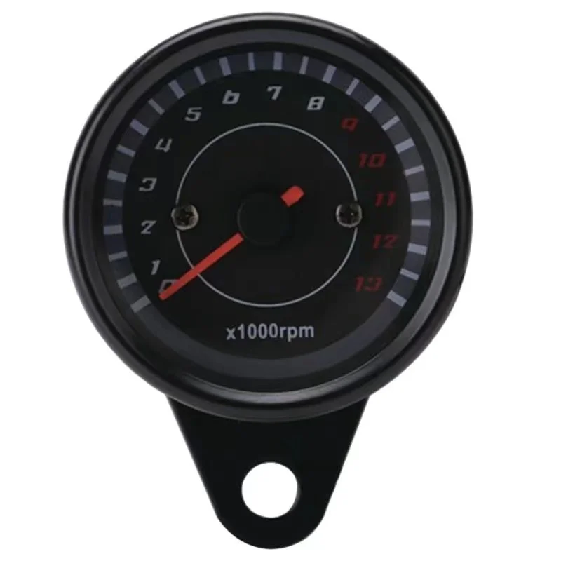 Motorcycle Tachometer Gauge 0-13000RPM Digital Electronic Induction with LED Backlight Universal for 4 Stroke Motorcycles
