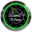Amazon christmas gifts decoration ODM china factory 12v neon wall clock neon glass clock somewhere neon clock