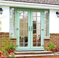 2022 Hot Sale China Factory Price Wooden Interior Glass Double French Door 56X80