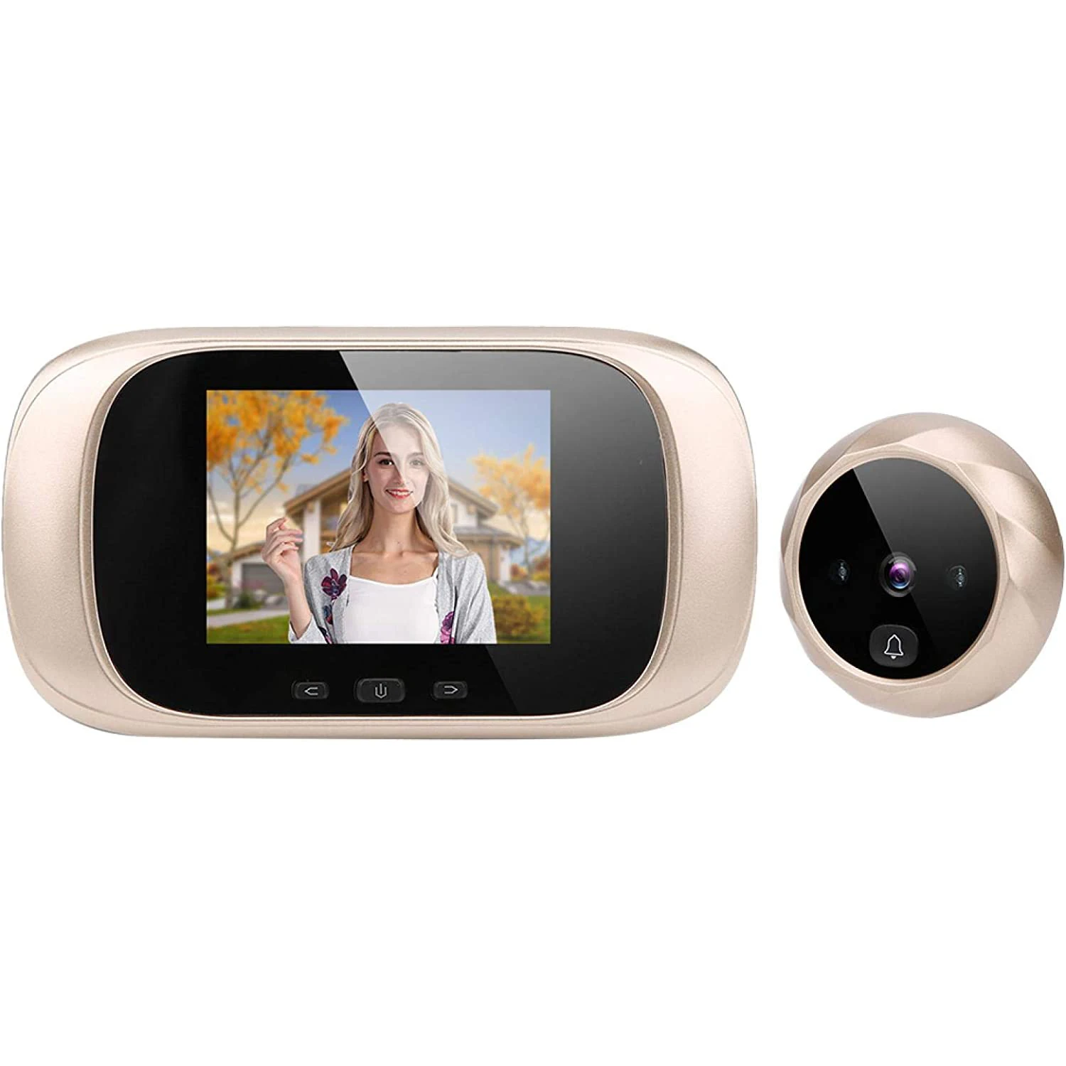 2.8 Inch LCD Video Doorbell HD Color Screen 0.3MP Camera 90 Degree Digital Peephole Door viewer