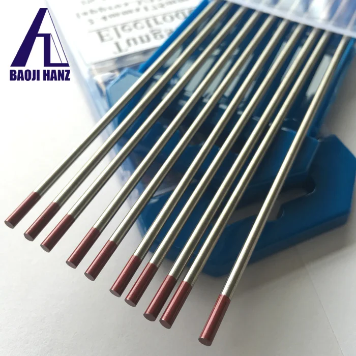 
2.4*175mm 2 percent thoriated red tungsten rod 
