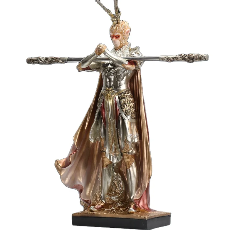 Drop Shipping Polyresin Wall Decoration Wukong Monkey King Statue Decoration