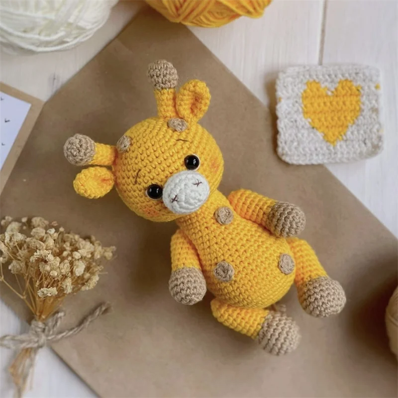 2024 Fenn Crochet Magic Zoo Stuffed Toy  Amigurumi Animals Crochet Giraffe Crochet Giraffe Dolls