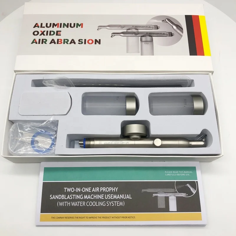Dental Aluminum Oxide Microblaster Machine Dental Air Flow Polisher Alumina with Water Air Abrasion Polisher Sandblaster