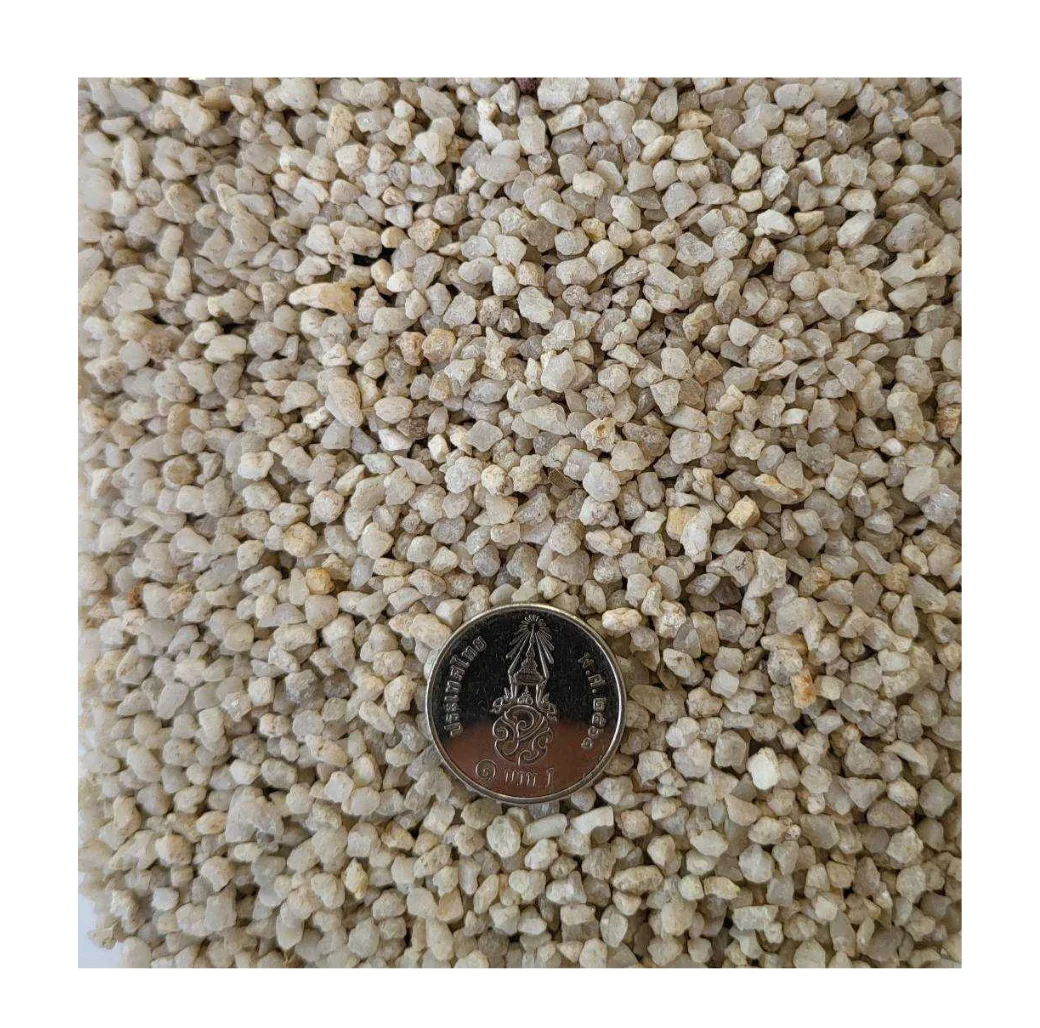 Hot Selling Chemicals of Quartz Gravel QG#1 8/10 #2.4-2 mm Natural Quartz Stone Silica Sand for Industry Materials from Thailand