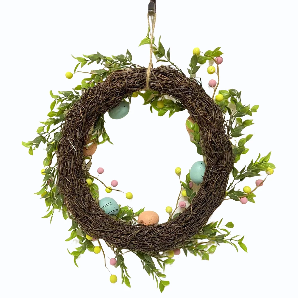 2023 New Arrivals Eggs Easter Wreaths for Front Door Wreaths Easter Decorations Easter Decor