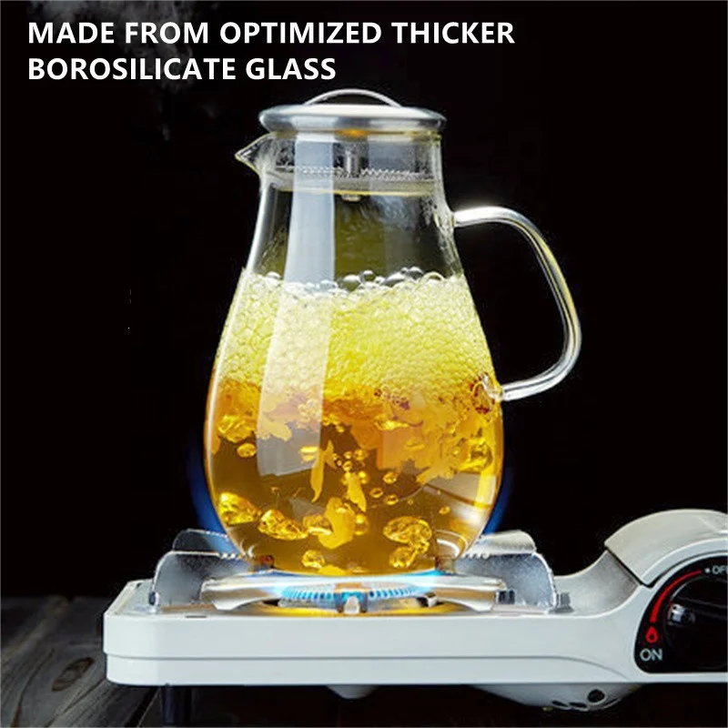 
Hot sale Carafe Luxurious Pitcher Set And Glass Water Jug With Lid 
