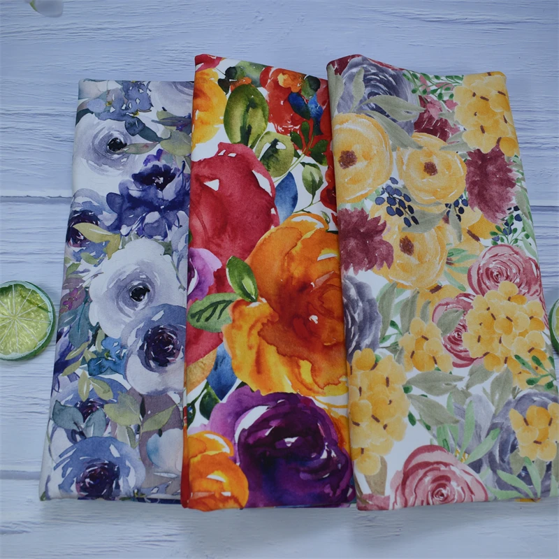 Custom digital print Bamboo spandex fabric baby knit fabric 95 Bamboo 5 Spandex for clothes